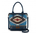 Aztec Concealed Carry Crossbody - Sky Blue