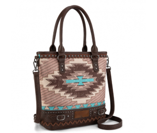 Aztec Concealed Carry Crossbody - Coffee