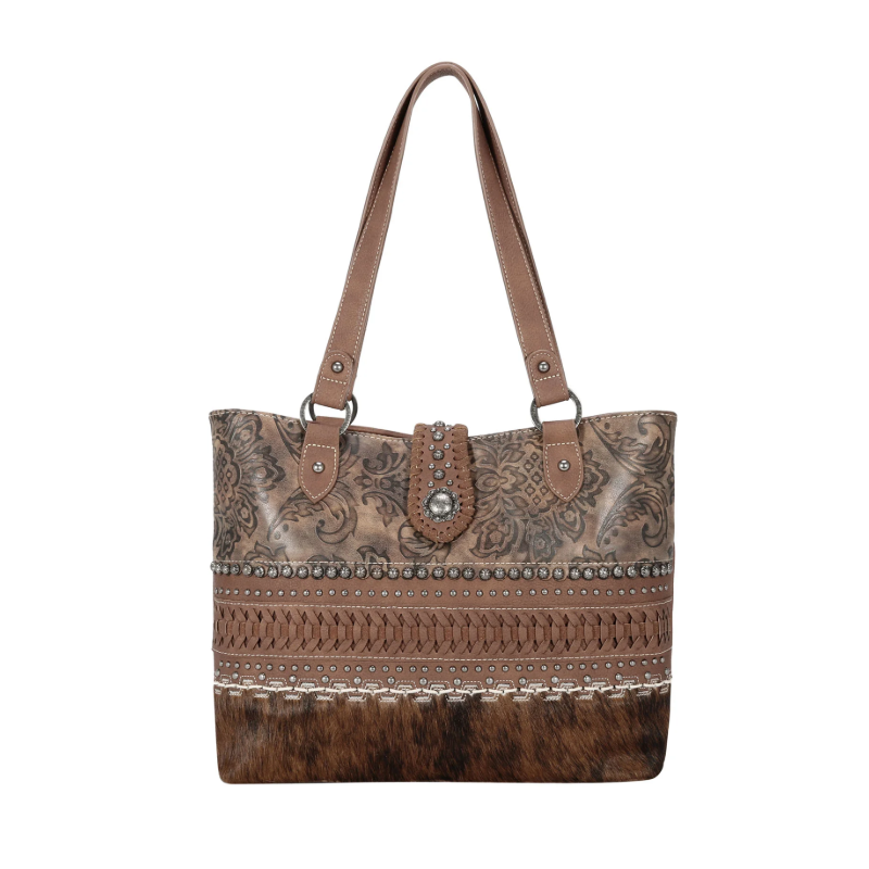 TW Collection Hair-On Cowhide Carry Tote