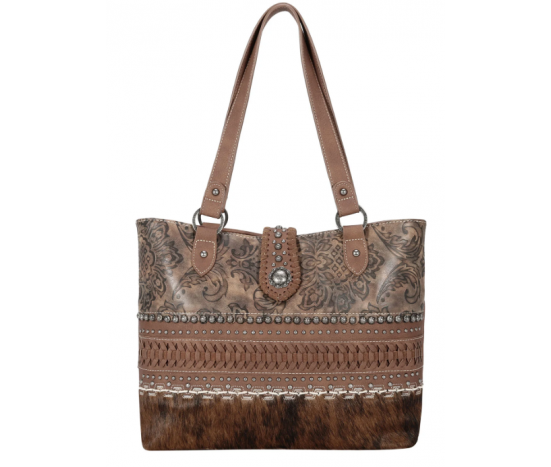 TW Collection Hair-On Cowhide Carry Tote