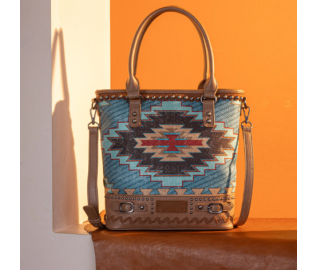 Aztec Concealed Carry Crossbody - Dark Blue