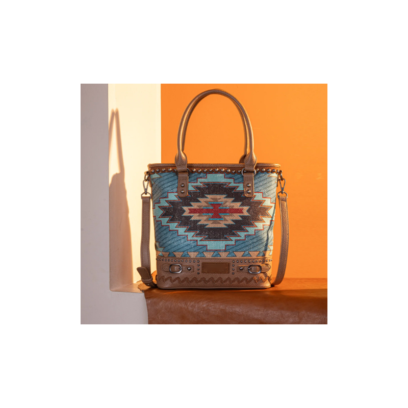 Aztec Concealed Carry Crossbody - Dark Blue