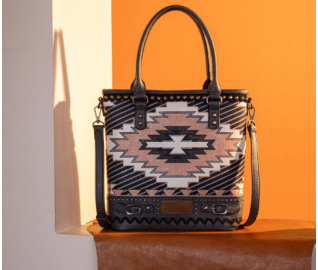 Aztec Concealed Carry Crossbody - Black