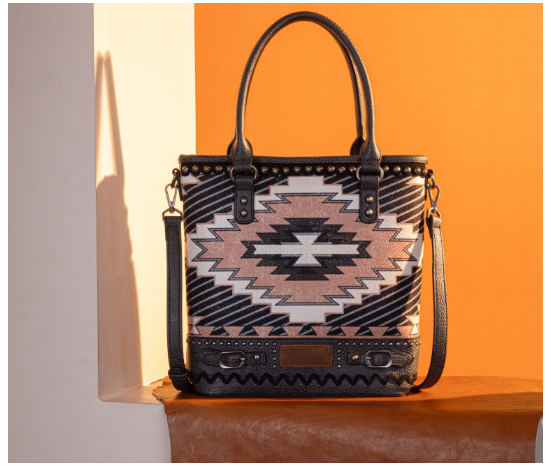 Aztec Concealed Carry Crossbody - Black