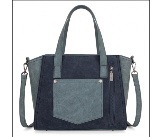 TB Stitch Two Tone Tote - Navy