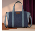TB Stitch Two Tone Tote - Navy