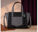 TB Stitch Two Tone Tote - Black