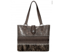 TW Collection Hair-On Cowhide Carry Tote Shade