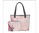 TB Horse Print Tote - Pink
