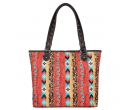 TB Aztec Print Canvas Tote Bag