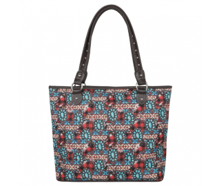 TB Blossom Print Canvas Tote Bag