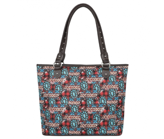 TB Blossom Print Canvas Tote Bag