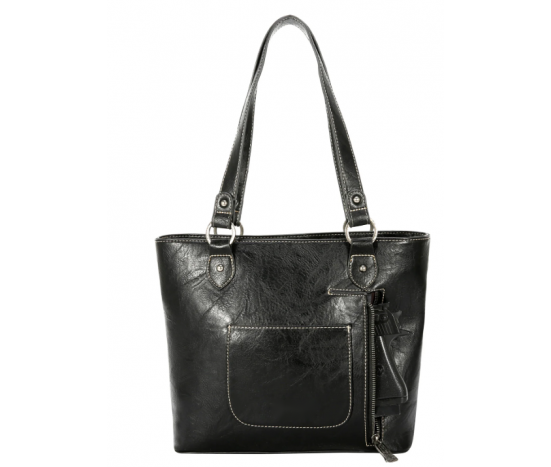 TW Collection Tooled Carry On Tote Teal