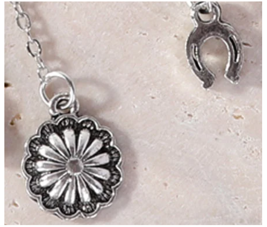 TB's Rustic Beaded Long Dangle Chain Beaded Ear Cuff - Silver