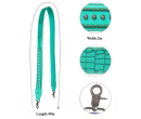 TB Western Guitar Style Croc Print Crossbody Strap - Light Green