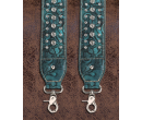 TB's Western Bling Bling Guitar Style Crossbody Strap - Dark Green