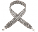TB's Western Bling Bling Guitar Style Crossbody Strap - Light Grey