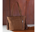 TW Collection Hair On Cowhide Concealed Carry Tote Khaki