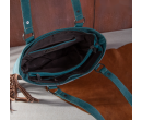 TW Collection Hair On Cowhide Concealed Carry Tote Turquoise