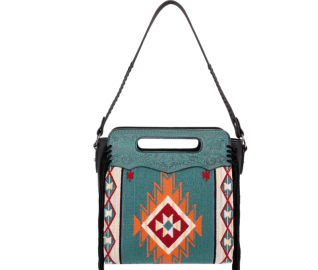 TW Collection Genuine Leather Collection Concealed Carry Hobo Blue