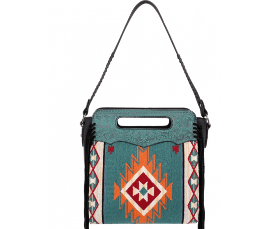 TW Collection Genuine Leather Collection Concealed Carry Hobo Blue