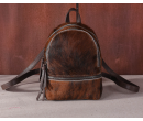 TW Collection Hair-On Cowhide Collection Mini Backpack Brown