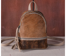 TW Collection Hair-On Cowhide Collection Mini Backpack Cream