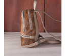TW Collection Hair-On Cowhide Collection Mini Backpack Cream