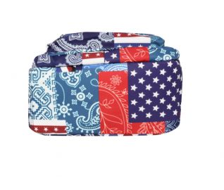 Starts Mixed Stripes Paisley Print Backpack