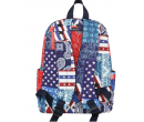 Starts Mixed Stripes Paisley Print Backpack