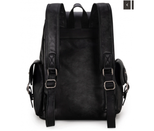 Black Knitted Backpack