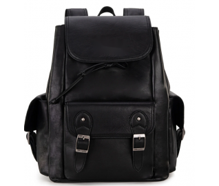 Black Knitted Backpack
