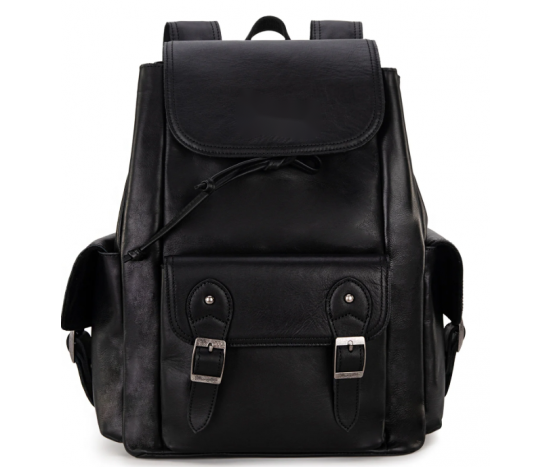 Black Knitted Backpack