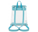 Clear Backpack- Transparent Turquoise