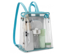 Clear Backpack- Transparent Turquoise