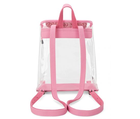 Clear Backpack- Transparent Pink