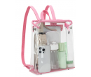 Clear Backpack- Transparent Pink
