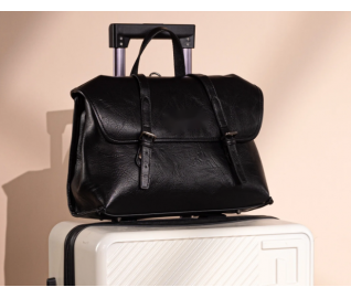 Top Handle Carry Satchel/Laptop Bag/Backpack/Crossbody - Black