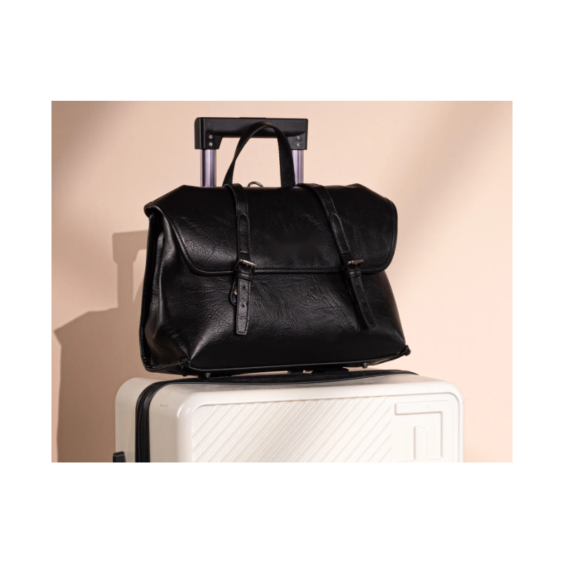 Top Handle Carry Satchel/Laptop Bag/Backpack/Crossbody - Black