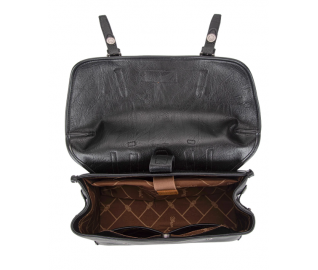 Top Handle Carry Satchel/Laptop Bag/Backpack/Crossbody - Black