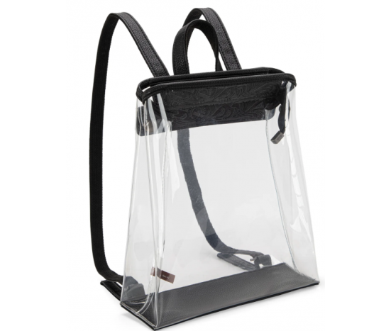 Clear Backpack- Transparent Black