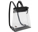 Clear Backpack- Transparent Black
