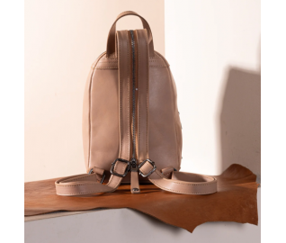 Genuine Hair-On Cowhide Convertible Backpack -Tan