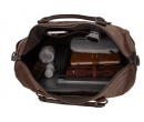 TW Pattern Tooled Collection Weekender Bag - Coffee
