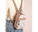 Genuine Hair-On Cowhide Convertible Backpack -Tan