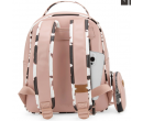 Cow Print Pattern Backpack With Coin Pouch - Pink