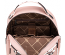 Cow Print Pattern Backpack With Coin Pouch - Pink