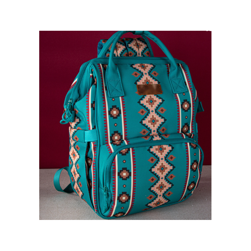 Aztec Printed Callie Backpack - Malachite