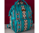 Aztec Printed Callie Backpack - Malachite