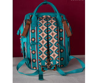 Aztec Printed Callie Backpack - Malachite